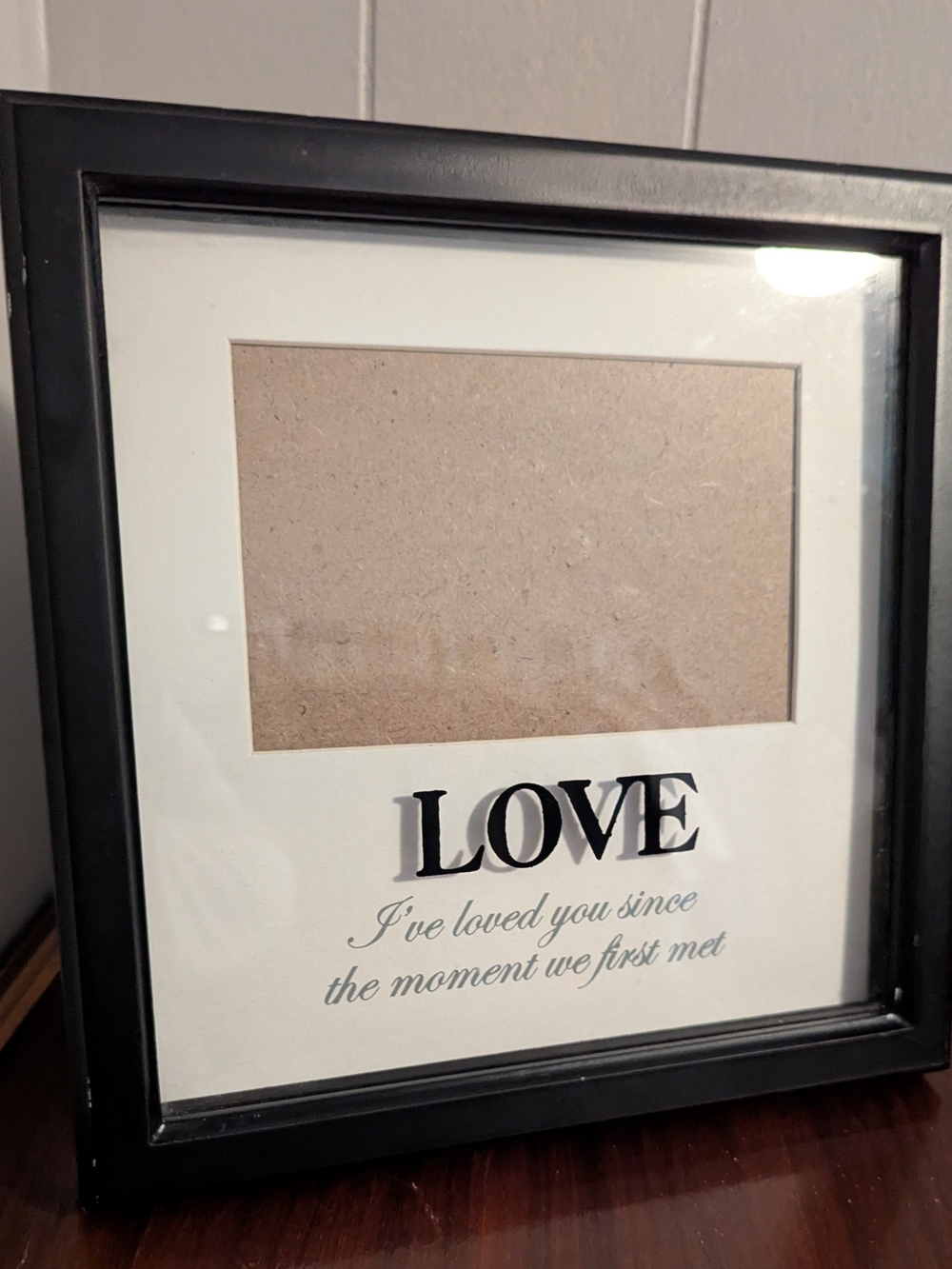 LOVE Black Picture Frame Wall Accent